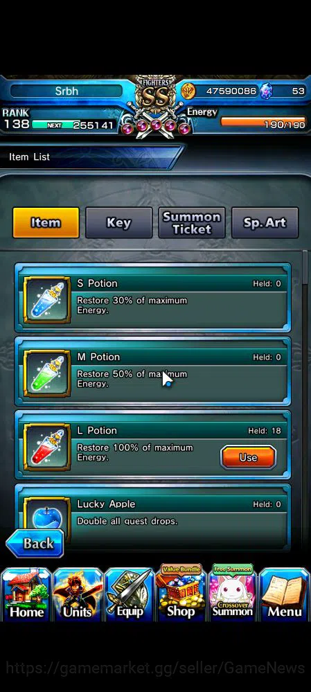 Grand Summoners Accounts Mid-Game Global|Rank 138|15 Ascend|Inumuta,ShadowTW,Summer (Miyu,ChloeTW),Emiya,DL 2
