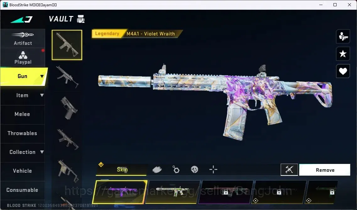 Blood Strike Accounts ASIA | 1 ETERNAL: QBZ95 - WHISPER | 1 ULTRA MELEE image 2