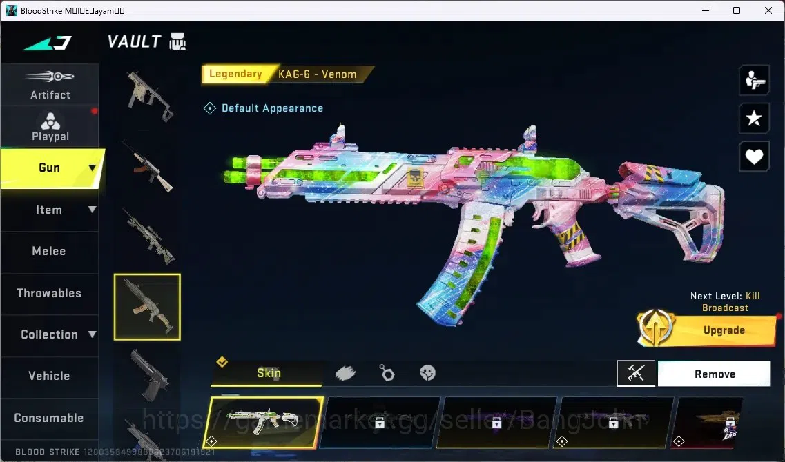 Blood Strike Accounts ASIA | 1 ETERNAL: QBZ95 - WHISPER | 1 ULTRA MELEE image 5