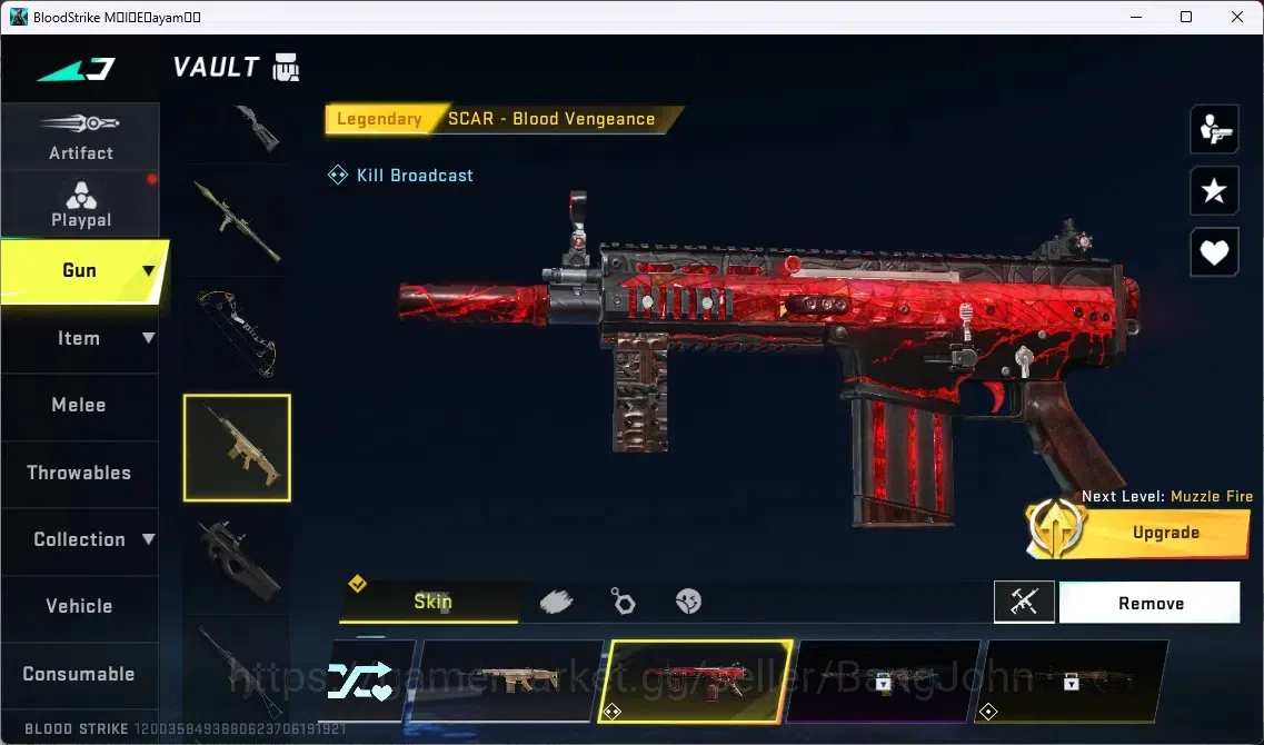 Blood Strike Accounts ASIA | 1 ETERNAL: QBZ95 - WHISPER | 1 ULTRA MELEE image 7