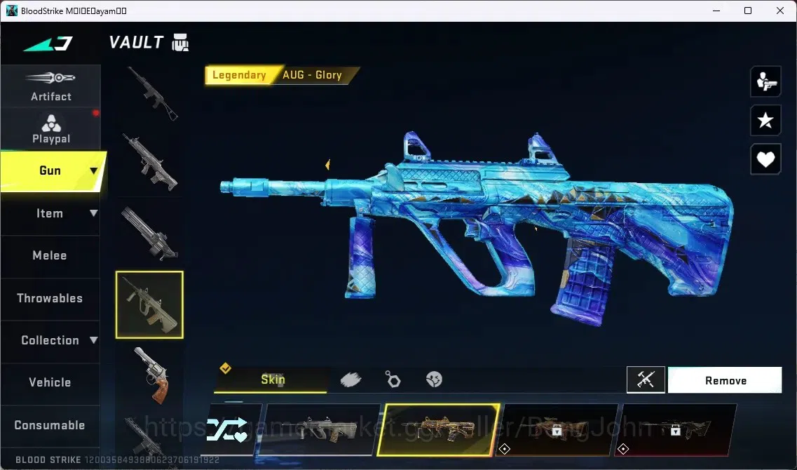 Blood Strike Accounts ASIA | 1 ETERNAL: QBZ95 - WHISPER | 1 ULTRA MELEE image 8