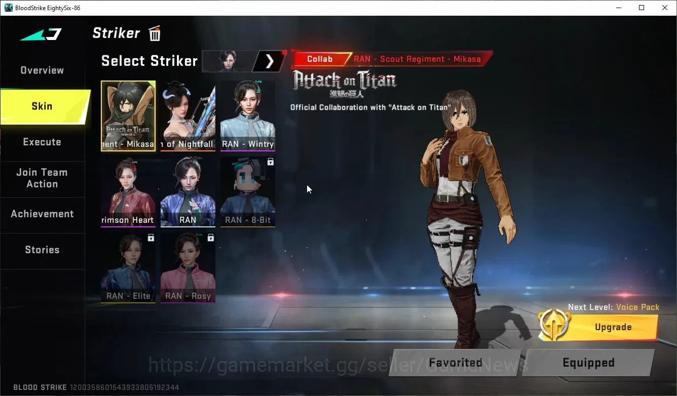 Blood Strike Accounts ASIA|ETERNAL Karl98+MELEE AXE,COLLAB 7DS AK47,BLEA image 3