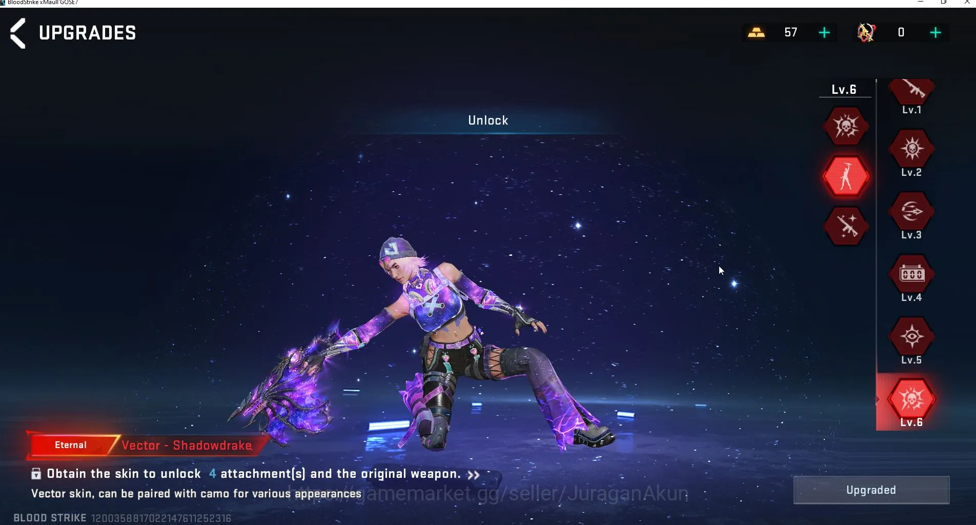Blood Strike Accounts Asia|2EVO [M4A1-Tiadraco & Scar Stellar] + 17[Ump  image 12