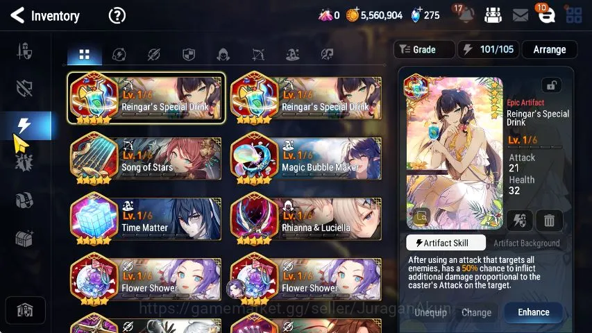 Epic Seven Accounts Starter Global Unverif|Fresh Starter|3 ML(Sage Ba'al,Hellion Lua,Har setti)+Tenebria|POH ON|Stove(ES2761) 4