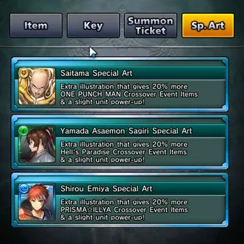 Grand Summoners Accounts End-Game Global|Rank 104|3 SP.Art|37 Ascend +30 TW (Okarun,S Miyu,S Emiya,S