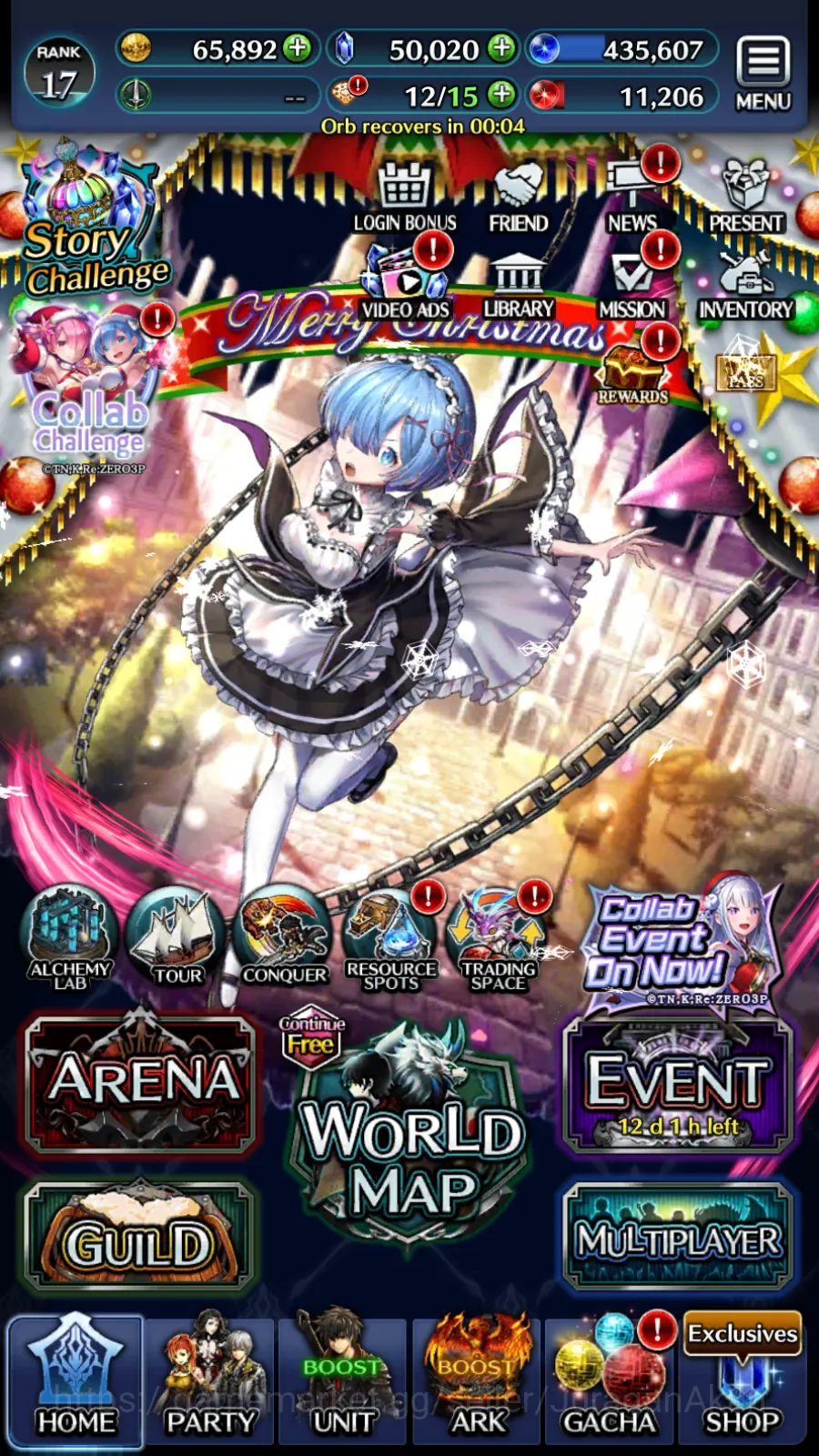 Last Cloudia Accounts Low-End Global|Starter 50K Crystal+Collab Re:Zero (Rem & Emilia)+Other Units|Code Only|Check SS(LC734) 4
