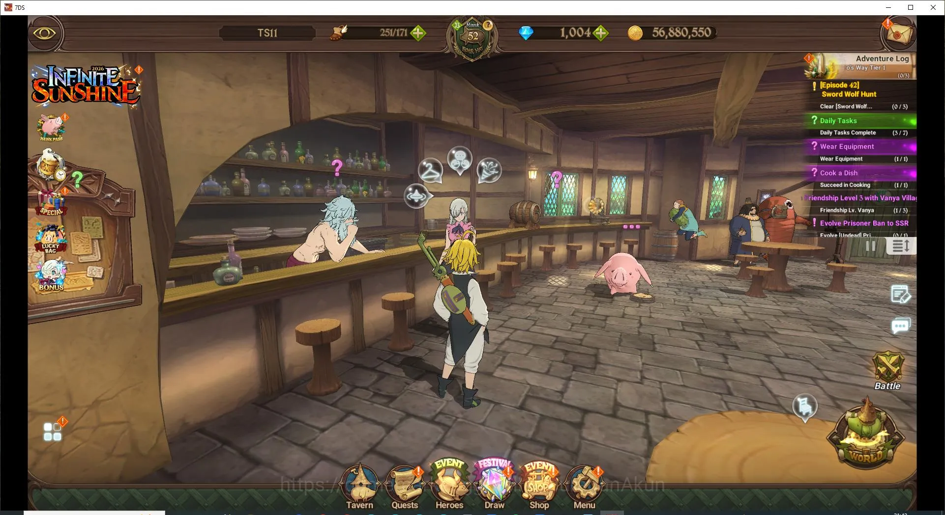 Asia | 900M CC | Ch 5 | Starter | 1 LR - 2 UR + 1004 Gems | Escanor , Tristan , Elizabeth| Code Only | (SDS2999) The Seven Deadly Sins: Grand Cross Midgame Asia | 900M CC | Ch 5 | Starter | 1 LR - 2 UR + 10 image 1
