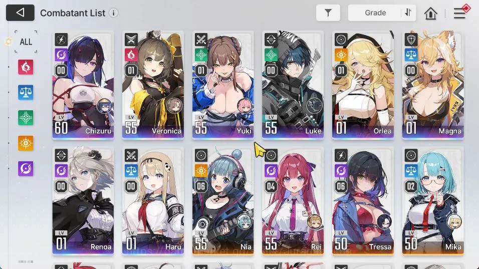 Chaos Zero Nightmare Accounts GLOBAL Lv50|8 SSR 3 Limit (Chizuru+Sign,YukiM1,Har image 2