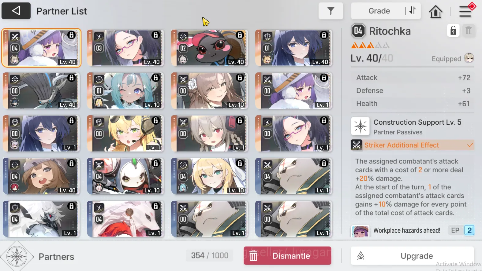 Chaos Zero Nightmare Accounts GLOBAL|Good Mid|6SSR Khalipe,Magna M2,Luke M1,Renoa M1,Haru,Orlea|Build 40-50k Save Data|Log 2
