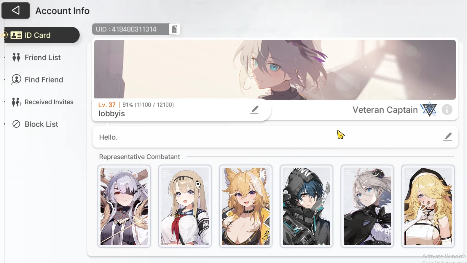 Chaos Zero Nightmare Accounts GLOBAL|Good Mid|6SSR Khalipe,Magna M2,Luke M1,Renoa M1,Haru,Orlea|Build 40-50k Save Data|Log 3