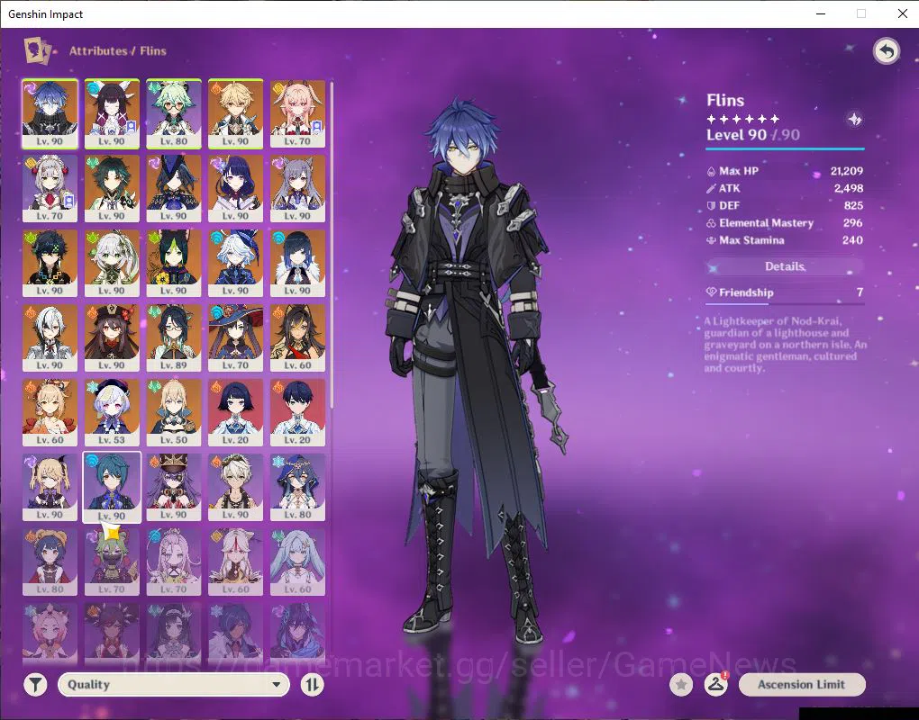 Genshin Impact Accounts ASIA|AR 59|14 Limit+9(*5WeP)|(ArlecchC1,Raiden,Clo image 3