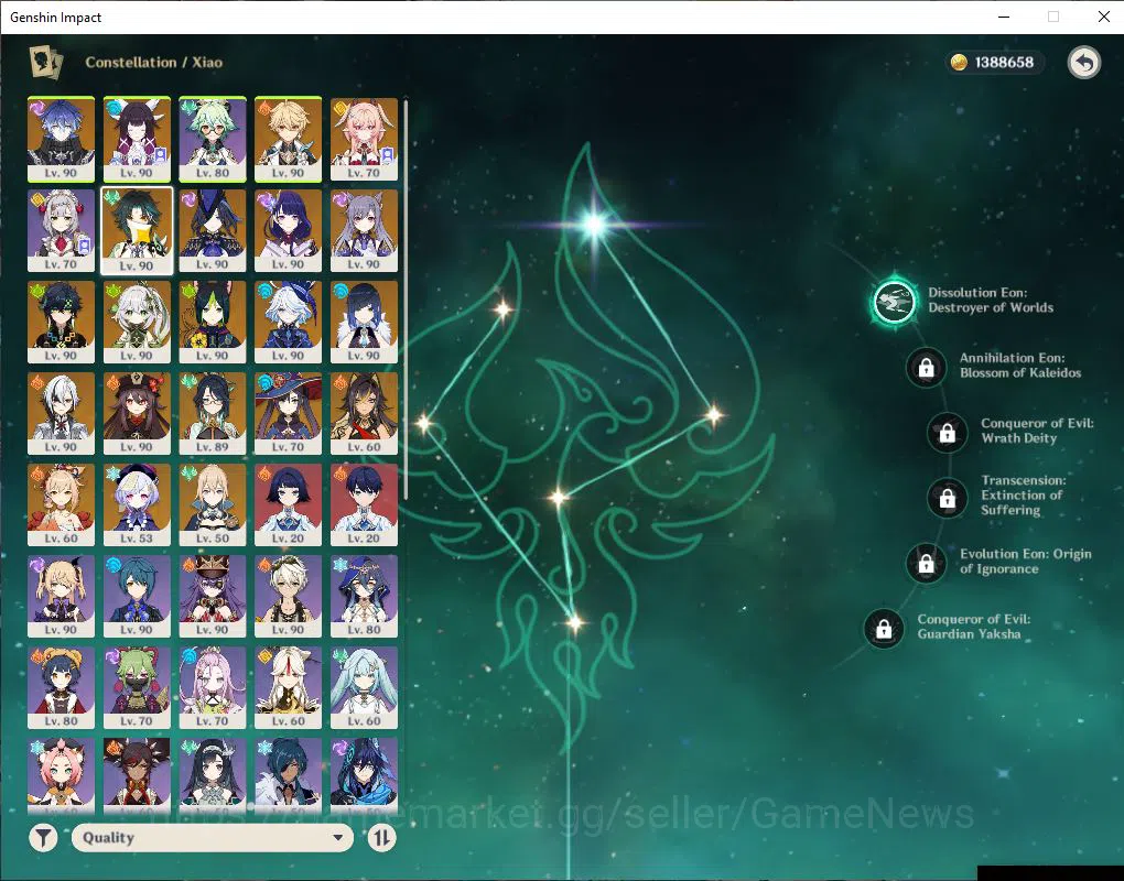 Genshin Impact Accounts ASIA|AR 59|14 Limit+9(*5WeP)|(ArlecchC1,Raiden,Clo image 4