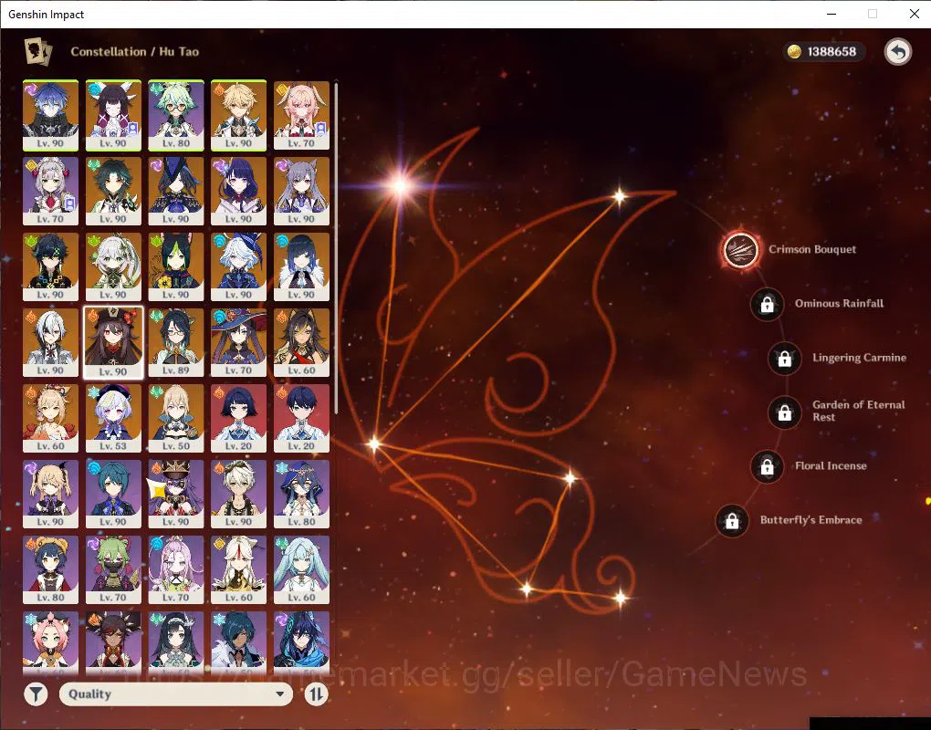 Genshin Impact Accounts ASIA|AR 59|14 Limit+9(*5WeP)|(ArlecchC1,Raiden,Clo image 5