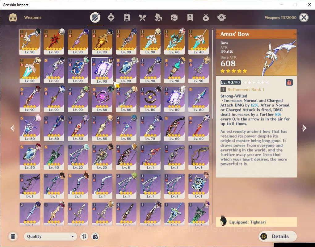 Genshin Impact Accounts ASIA|AR 59|14 Limit+9(*5WeP)|(ArlecchC1,Raiden,Clo image 8