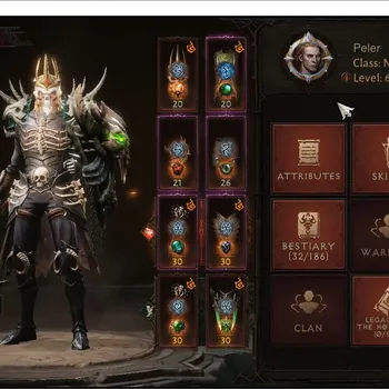 Diablo Immortal Accounts High-End EU-Kesor | Lv.60 (1645)Necromancer-Vanquiser | CR 58303 | Reso 480 | Inferno XIII|3