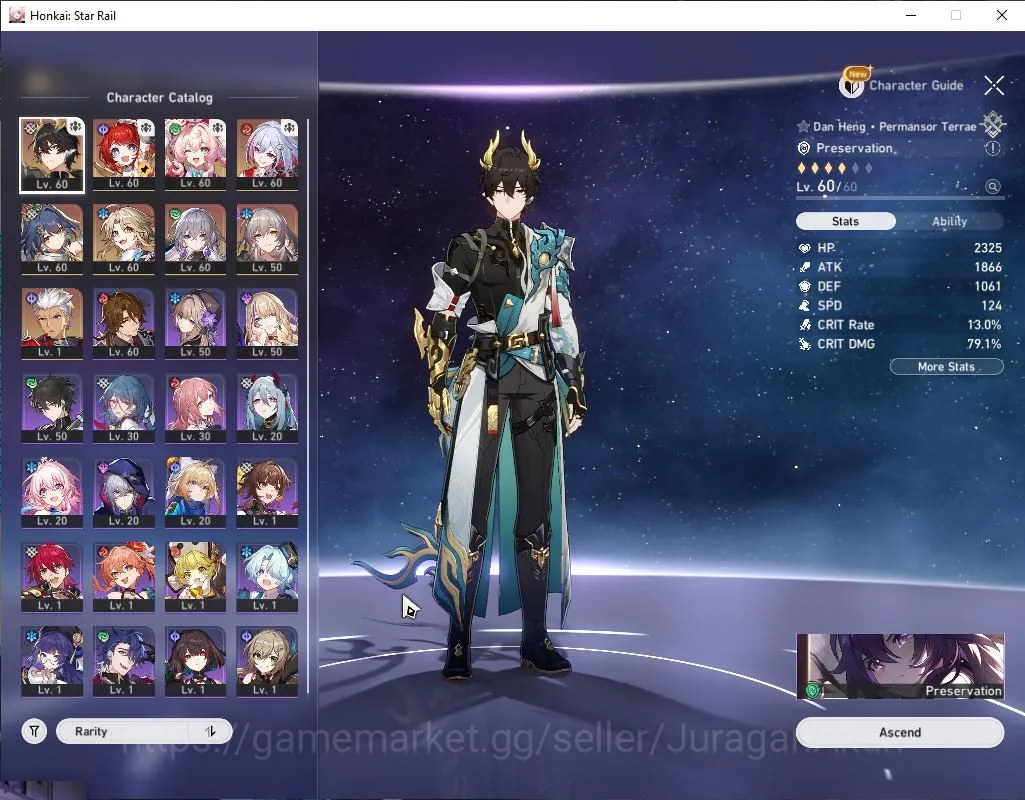 Honkai Star Rail Accounts Mid Game ASIA|TL 52| 6 Limited |Tribbie+Sign,Hycine,Yunli,Dante,Topaz,Archer|Mc 2