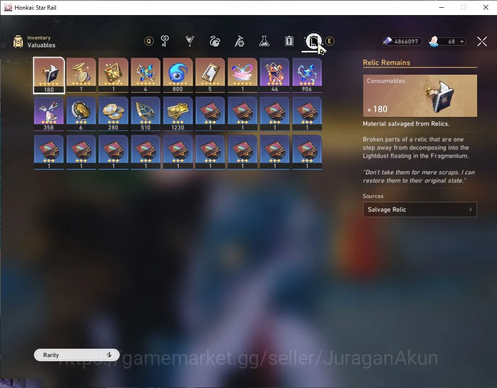 Honkai Star Rail Accounts Mid Game ASIA|TL 52| 6 Limited |Tribbie+Sign,Hycine,Yunli,Dante,Topaz,Archer|Mc 4