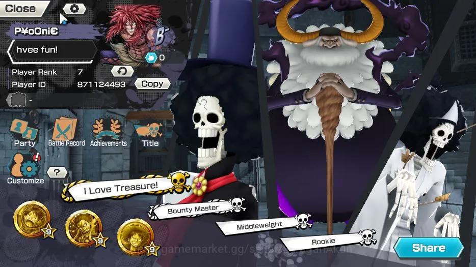 One Piece Bounty Rush Starter Global|3 META EX|Daimyo Kuari Oden,Five Elders St. image 1