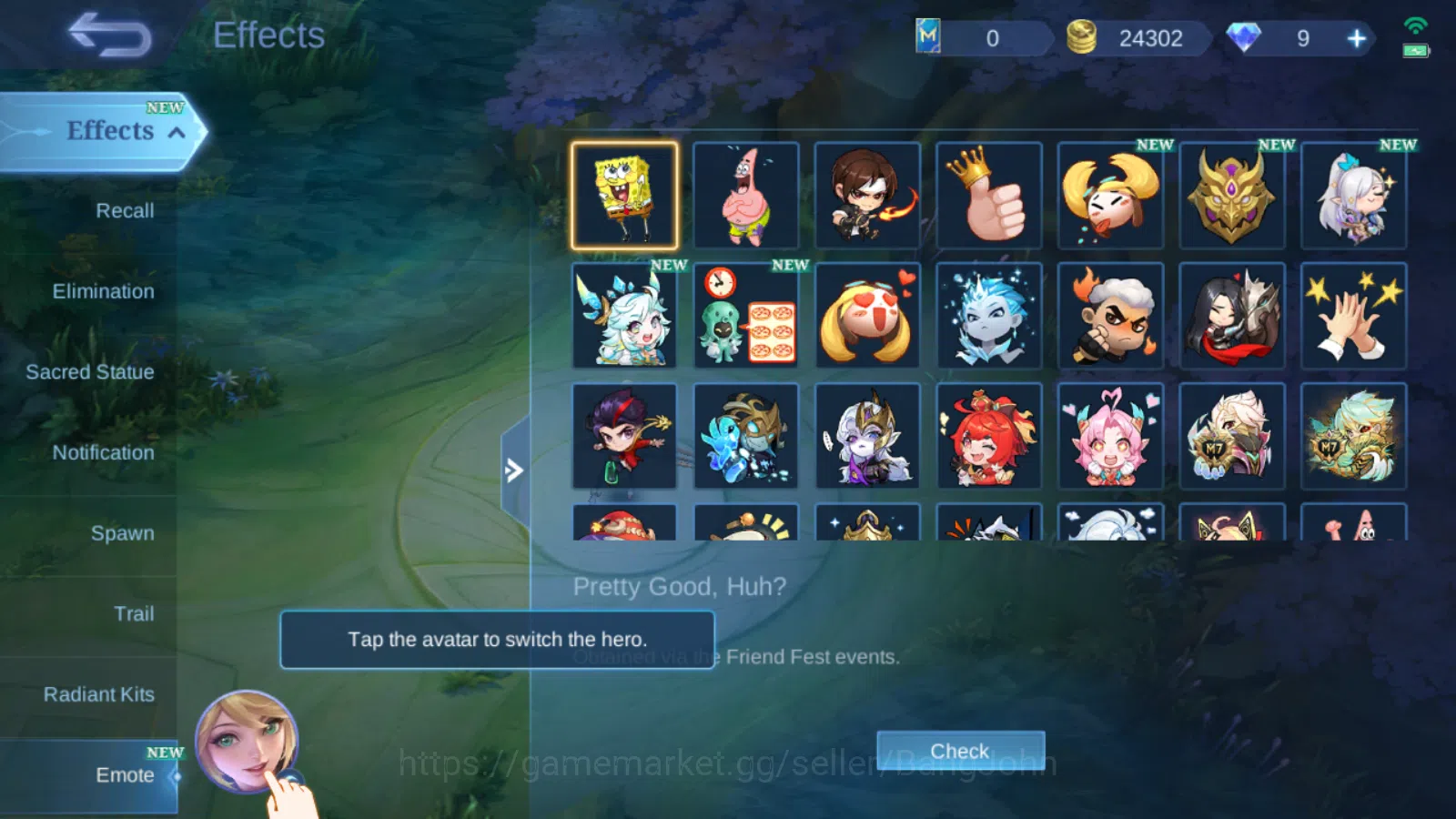 Mobile Legends: Bang Bang Accounts Hero 53 | Skin 74 | Glory | Luckybox Akai | Luckyb image 11