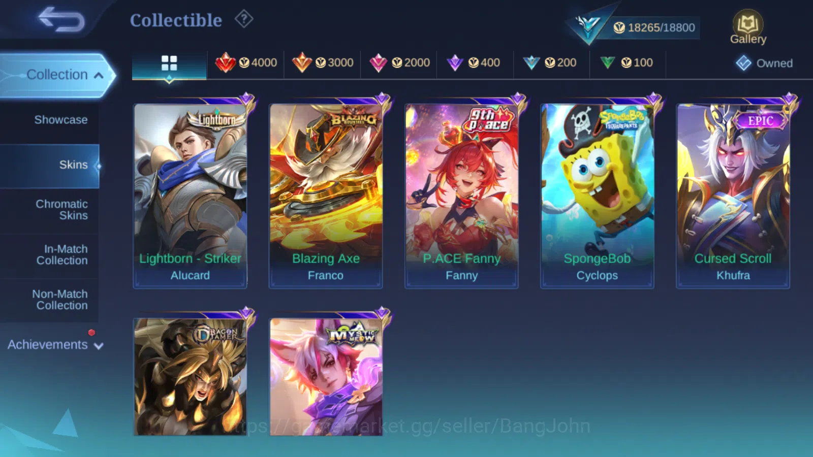 Mobile Legends: Bang Bang Accounts Hero 53 | Skin 74 | Glory | Luckybox Akai | Luckyb image 6