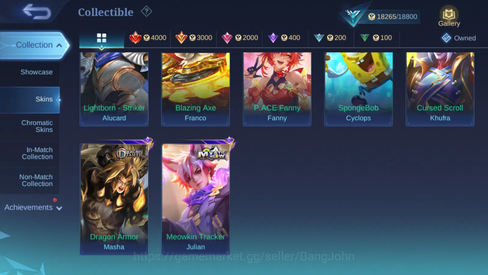 Mobile Legends: Bang Bang Accounts Hero 53 | Skin 74 | Glory | Luckybox Akai | Luckyb image 7