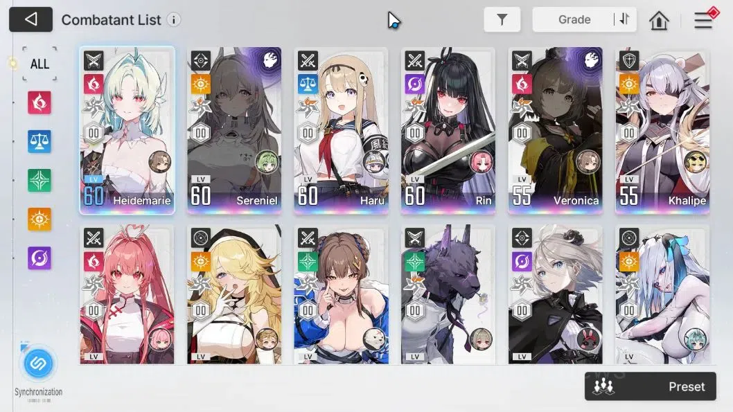 Chaos Zero Nightmare Accounts Global|Lv 54|14 SSR (Heidemarie,Yuki,Narja,Serenie image 3