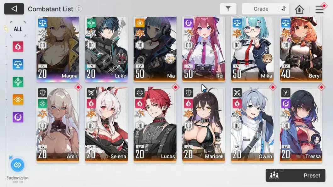 Chaos Zero Nightmare Accounts Global|Lv 54|14 SSR (Heidemarie,Yuki,Narja,Serenie image 5
