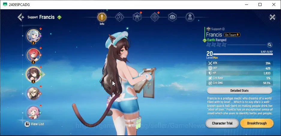 Mongil:Star Dive Accounts Global | AL 39 | 2 SSR Meta - [Flare, Penny] & 9 S image 10