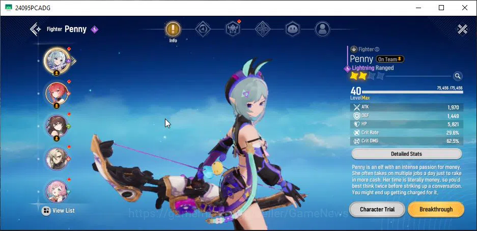 Mongil:Star Dive Accounts Global | AL 39 | 2 SSR Meta - [Flare, Penny] & 9 S image 2