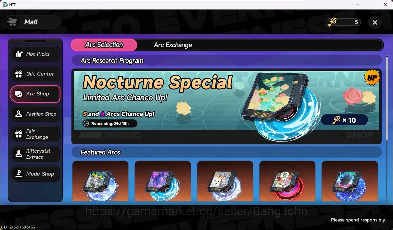 Neverness to Everness Accounts SEA|Lv.6|Starter|2 S-Class [Hotori Awakend 1], Jiu image 8