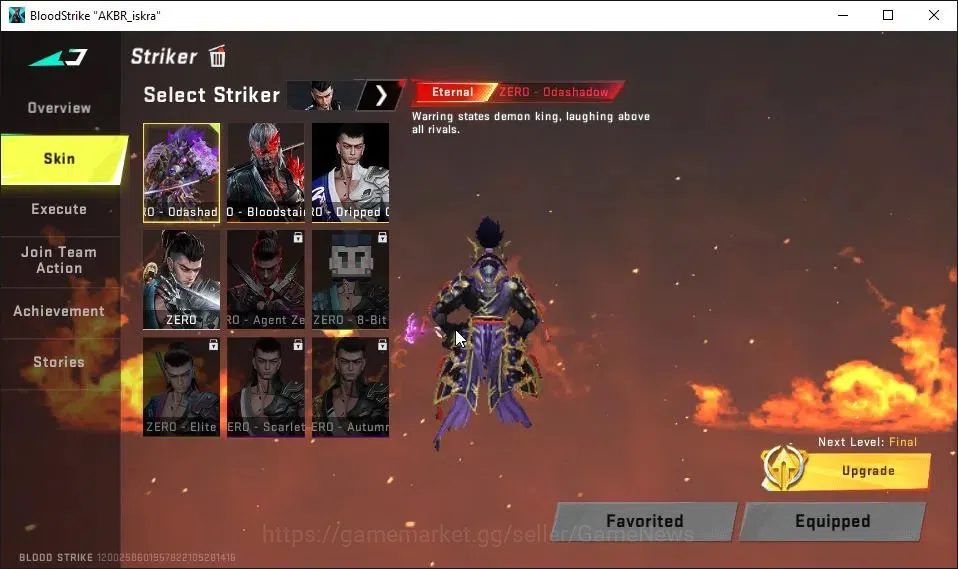 Blood Strike Accounts ASIA|2 ETERNAL[ZERO,Desert Eagle]|ULTRA Melee Dual image 3
