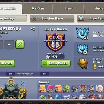 Clash of Clans High-End Global | TH 17-BH 10|8 Skins|LVL 229|HH 11|BK 79,A image 1