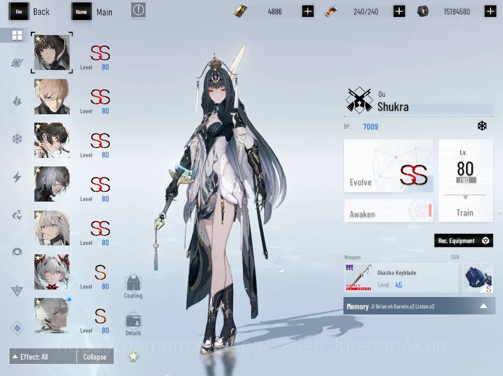 Punishing: Gray Raven Accounts Asia |1.9K BC + 1.4K GC + 1.3 BlueC| SS QuShukra+s image 3