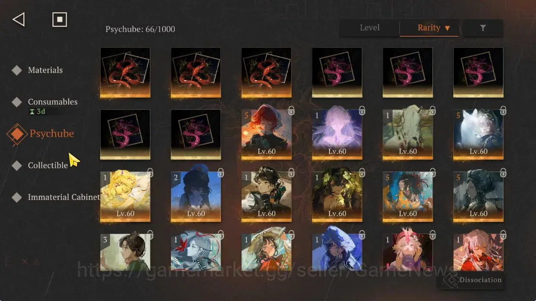 Reverse: 1999 Accounts GLOBAL|87 Unilog|Lv79|Lingering Glow+Psy|40(*6Crew image 20