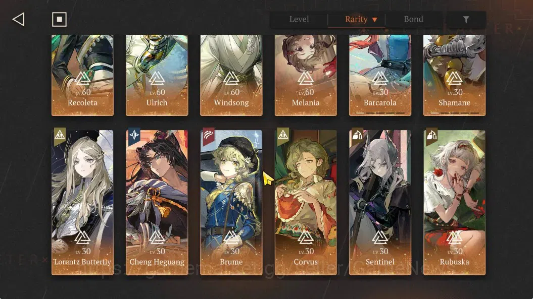 Reverse: 1999 Accounts GLOBAL|87 Unilog|Lv79|Lingering Glow+Psy|40(*6Crew image 4