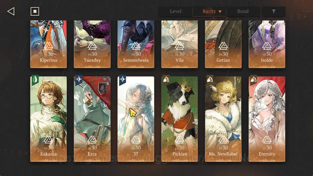 Reverse: 1999 Accounts GLOBAL|87 Unilog|Lv79|Lingering Glow+Psy|40(*6Crew image 5