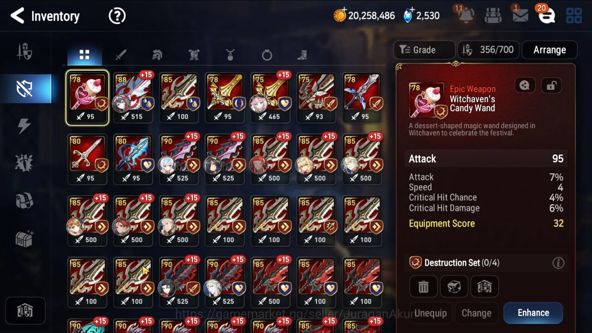 Epic Seven Accounts Mid-Tier Global|12ML(DP Aria,NC Landy,New k Adin,S Sez,DD Ray,Etc)179 Char,Limited Robin,Birgitta,|2k 6