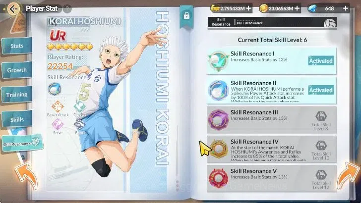 HAIKYU!! FLY HIGH Accounts SEA Lvl 58|1 SP (Bokuto)+Memo|5 UR (Ushijima,Hoshi image 3