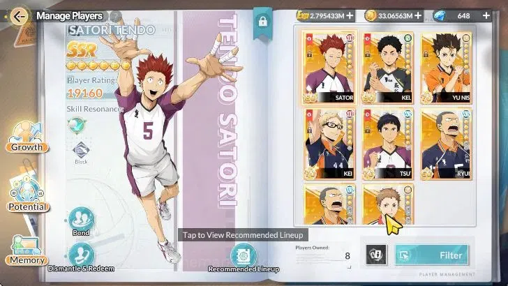 HAIKYU!! FLY HIGH Accounts SEA Lvl 58|1 SP (Bokuto)+Memo|5 UR (Ushijima,Hoshi image 4
