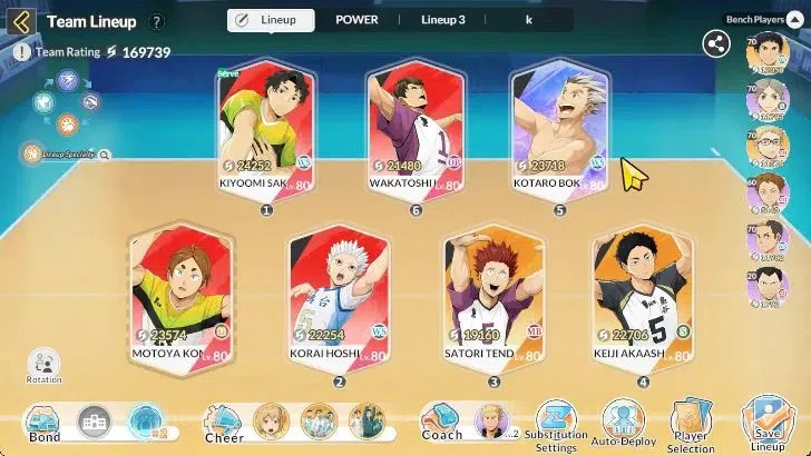 HAIKYU!! FLY HIGH Accounts SEA Lvl 58|1 SP (Bokuto)+Memo|5 UR (Ushijima,Hoshi image 5