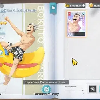 HAIKYU!! FLY HIGH Accounts SEA Lvl 58|1 SP (Bokuto)+Memo|5 UR (Ushijima,Hoshi image 1