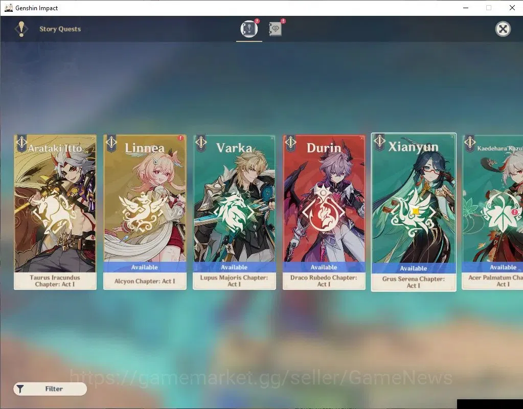 Genshin Impact Accounts ASIA|AR 54|2 Limited +22(*4Character)|FlinsC1,Chas image 12