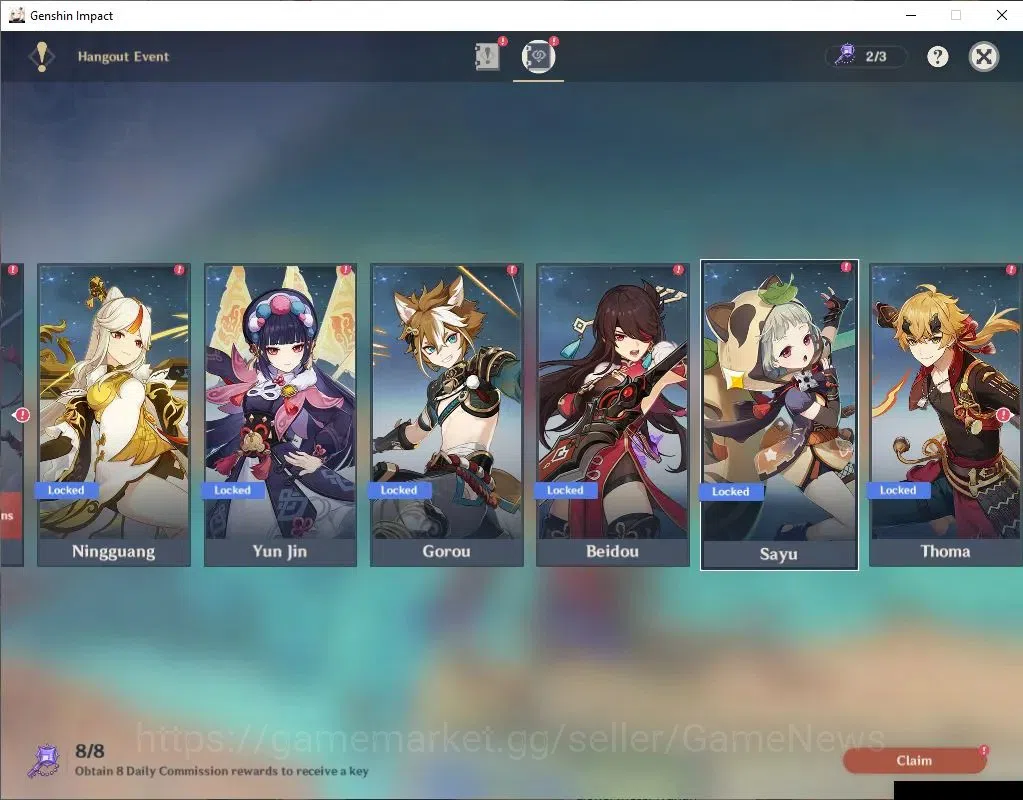 Genshin Impact Accounts ASIA|AR 54|2 Limited +22(*4Character)|FlinsC1,Chas image 13