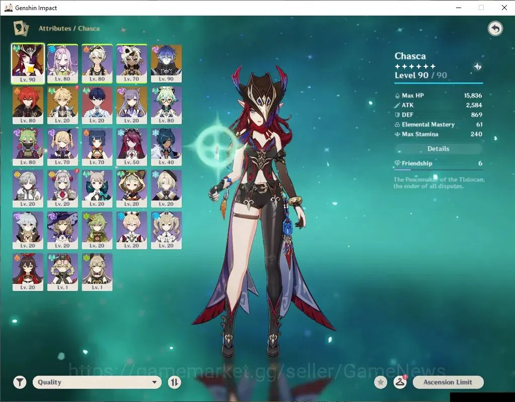 Genshin Impact Accounts ASIA|AR 54|2 Limited +22(*4Character)|FlinsC1,Chas image 3