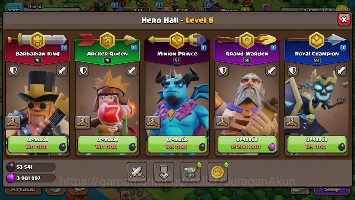 Clash of Clans Accounts TH 14-BH9|LV176|League Witch 16 |HH8|BK 76,AQ 76,G image 4