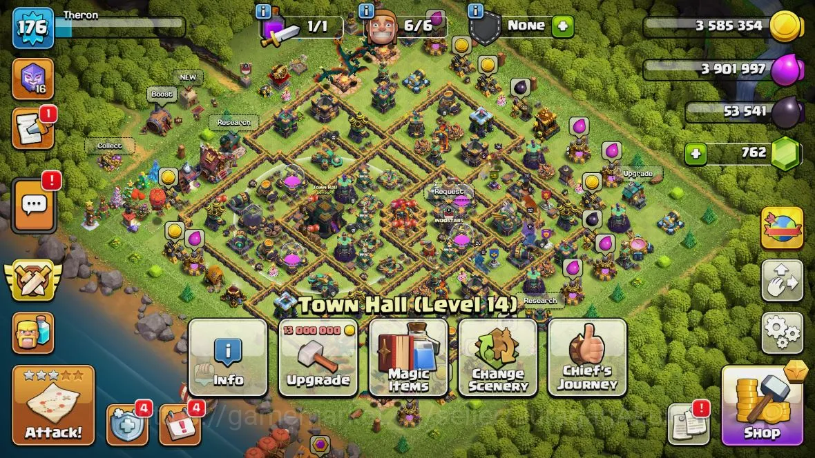 Clash of Clans Accounts TH 14-BH9|LV176|League Witch 16 |HH8|BK 76,AQ 76,G image 5