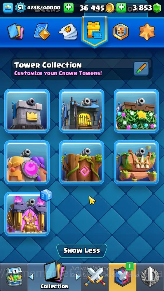 Clash Royale Accounts High-End Lvl 51|Trophy 9596|KTL 14|Limited Skin|Card 121|14 EVO,8 Champ,21 Legend,33 Epic,30 Rare,29 5