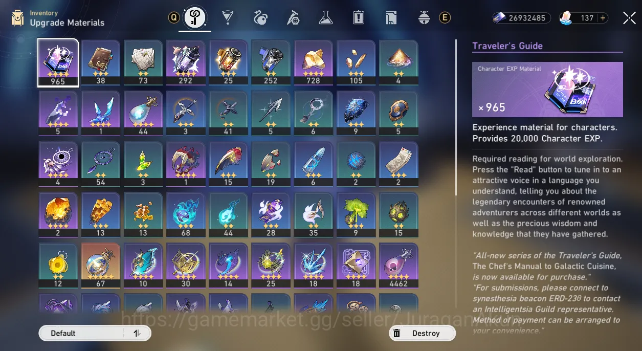 Honkai Star Rail Accounts End Game Asia|TL70|21 2