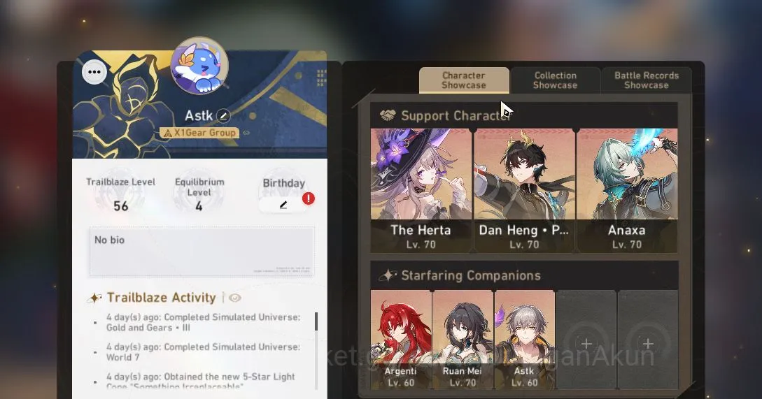 Honkai Star Rail Mid Game ASIA [TL56] 7 Limited(The Herta+Sign,DanHeng+Sign, image 1