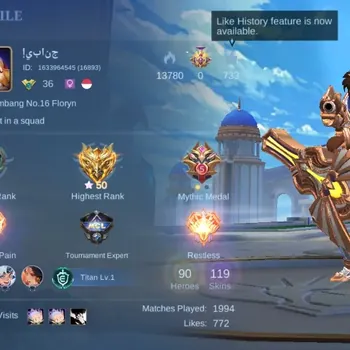 Mobile Legends: Bang Bang Accounts Collector Global|119S|Expert|EPIC Bane Rafela Zilong Freya Roger Harley